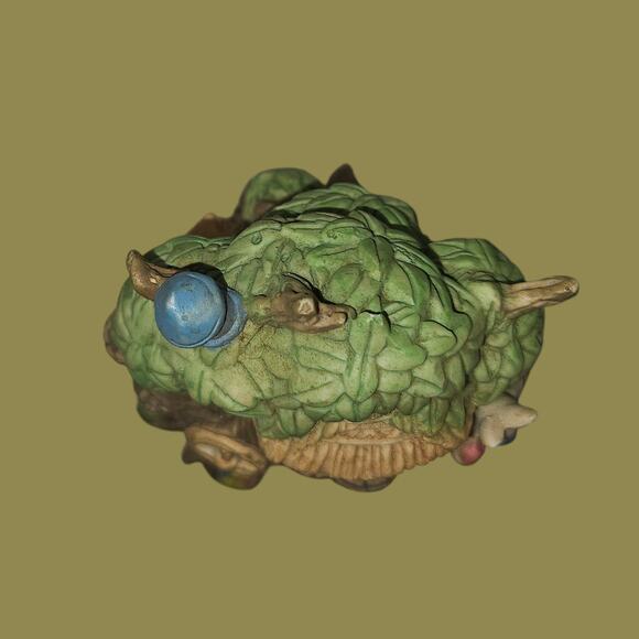 Vintage 6.5" Ceramic Bunny Tree House Figurine Woodland Family Cottage Decor - Picture 6 of 6